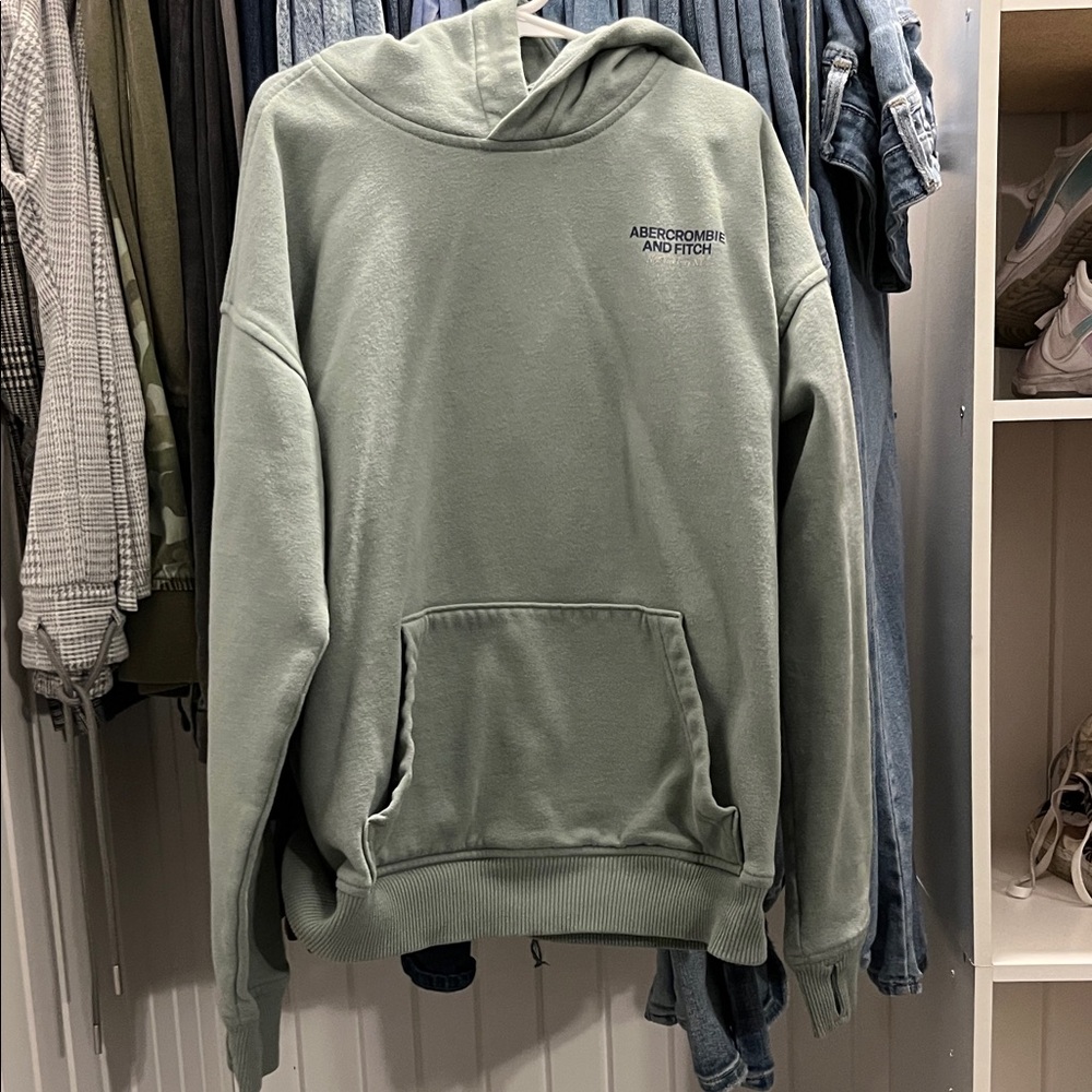 Abercrombie & Fitch Sage Green Hoodie